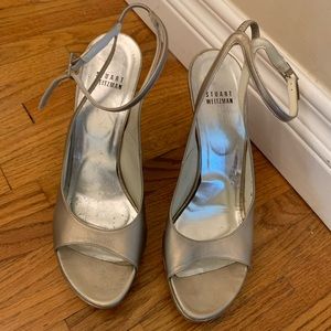 Stuart Weizmann heels in pewter